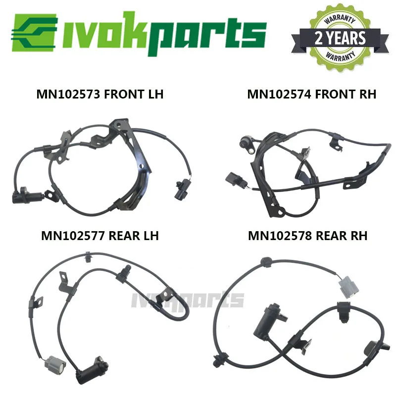 4X Front & Rear ABS Wheel Speed Sensor For Mitsubishi Triton L200 Pajero Montero Sport Challenger Shogun | Автомобили и