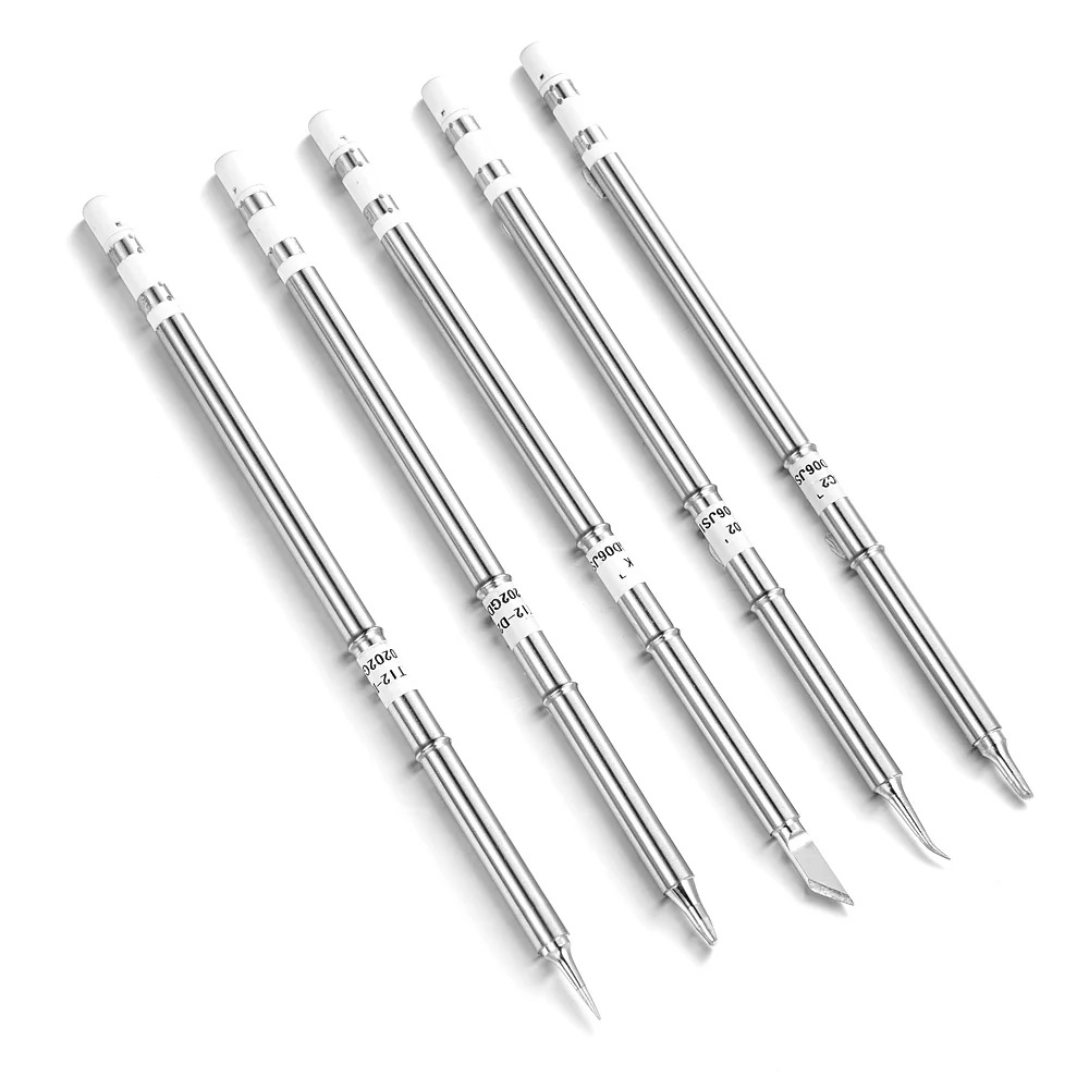 

JCD Soldering Solder Iron Tips T12 Series Iron Tip For Hakko FX-951 STC AND STM32 OLED QHTITEC Soldering Station