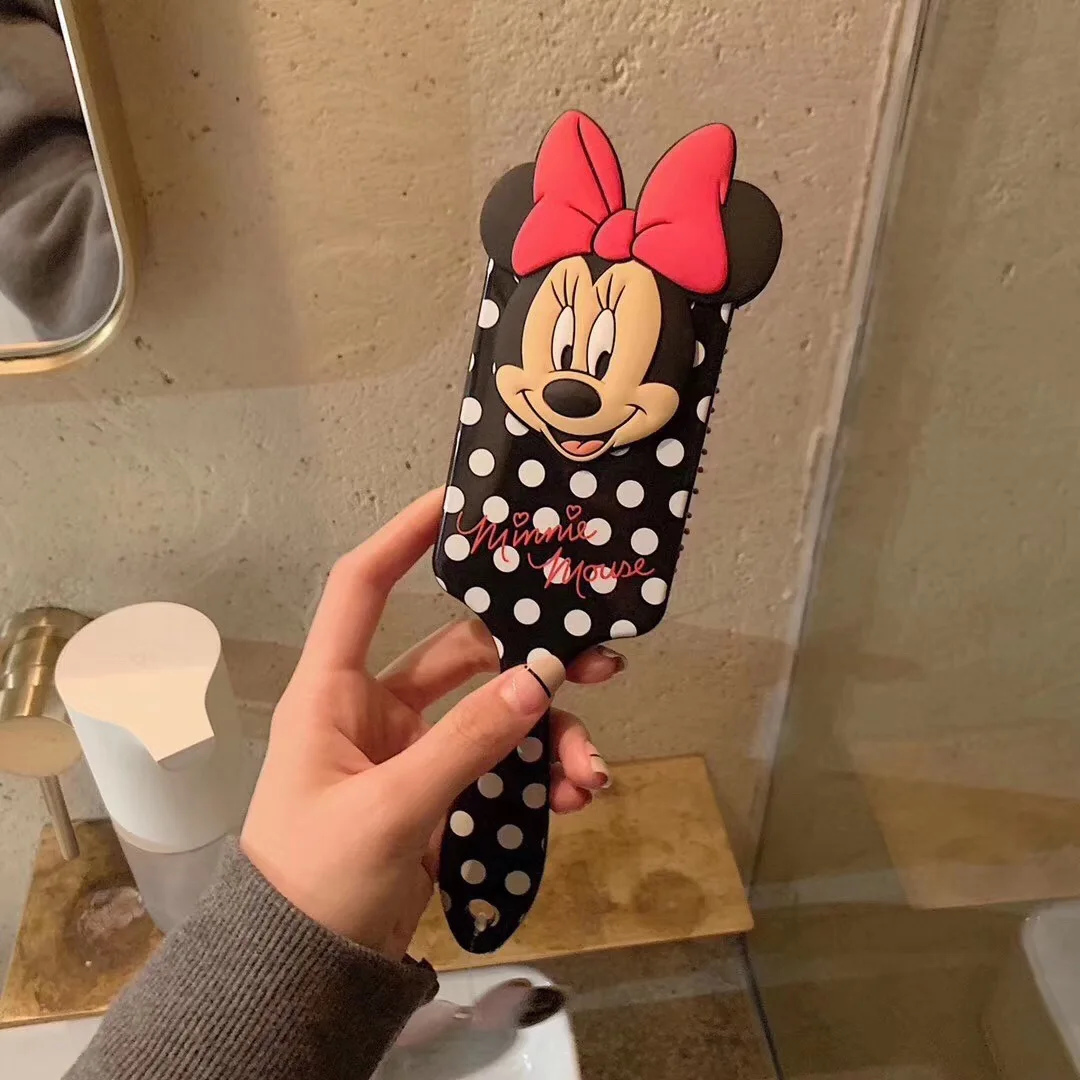 Disney мультфильм гребешок для девочки 3D Минни-Маус Антистатическая расческа