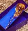 24K Золотая фольга розовое золото Роза подарок на день Святого Валентина