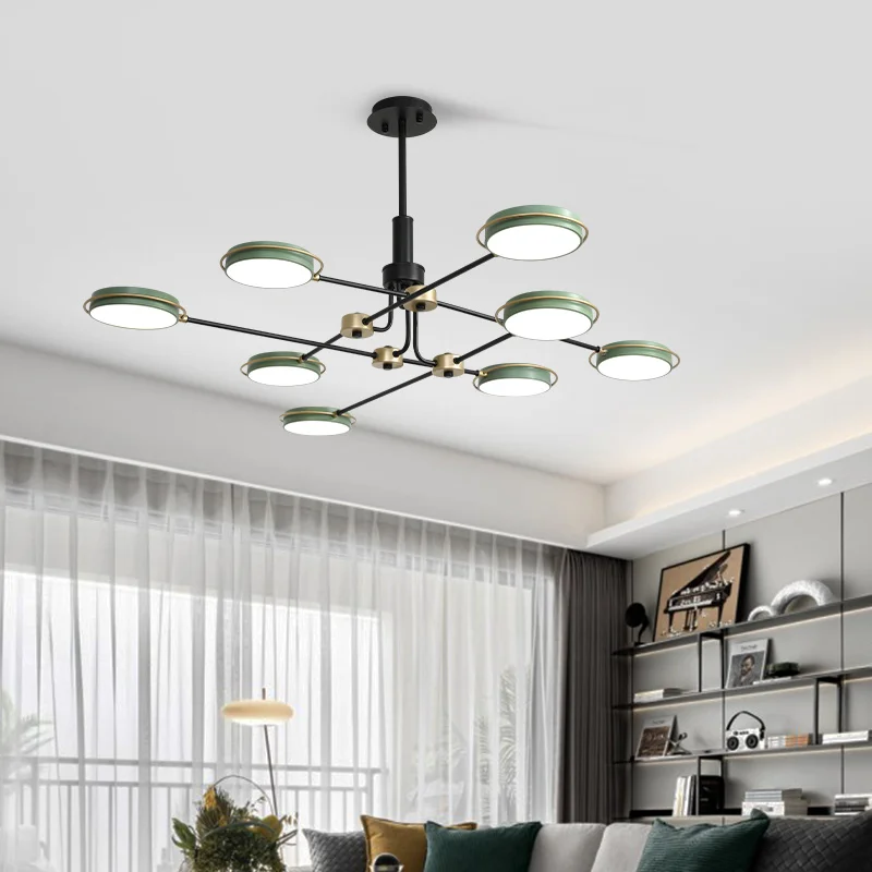 Gray LED Chandelier For Living Dining Room Bedroom Kitchen Lamp Modern Nordic Black Branch Ceiling Lighting Suspension Fixture | Лампы и