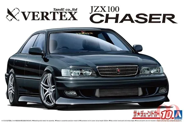 AOSHIMA Сборная модель 1/24 игрушечный автомобиль TOYOTA VERTEX JZX100 CHASER 1998 #05981 | Игрушки и