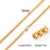 3mm Men's Stainless Steel Thick Golden Link Chain Necklace 8