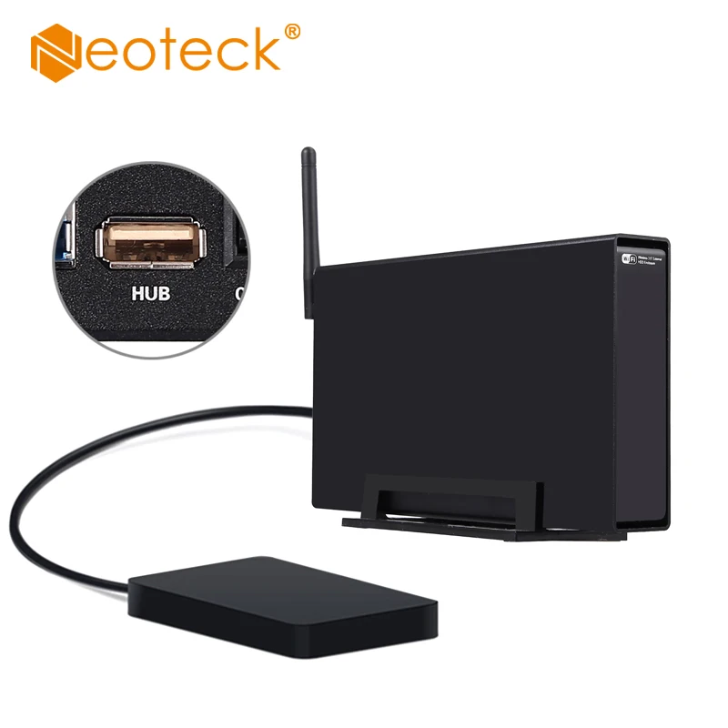 Neoteck 1 отсек NAS станция частный облачный Сетевой накопитель usb 3,0 sata 6 ТБ с wifi hdd корпус Чехол 3,5''