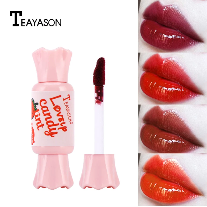 

6 Colors Candy Shape Lip Gloss Lip Tint Matte Plumper Lip Gloss Liquid Matte Lipstick Waterproof Rouge Makeup TSLM2
