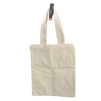 

Shopping Natural Home Large Capacity Casual Men Women Solid Handbag Eco Friendly Folding Canvas Student Anti Tear Shopping Bag