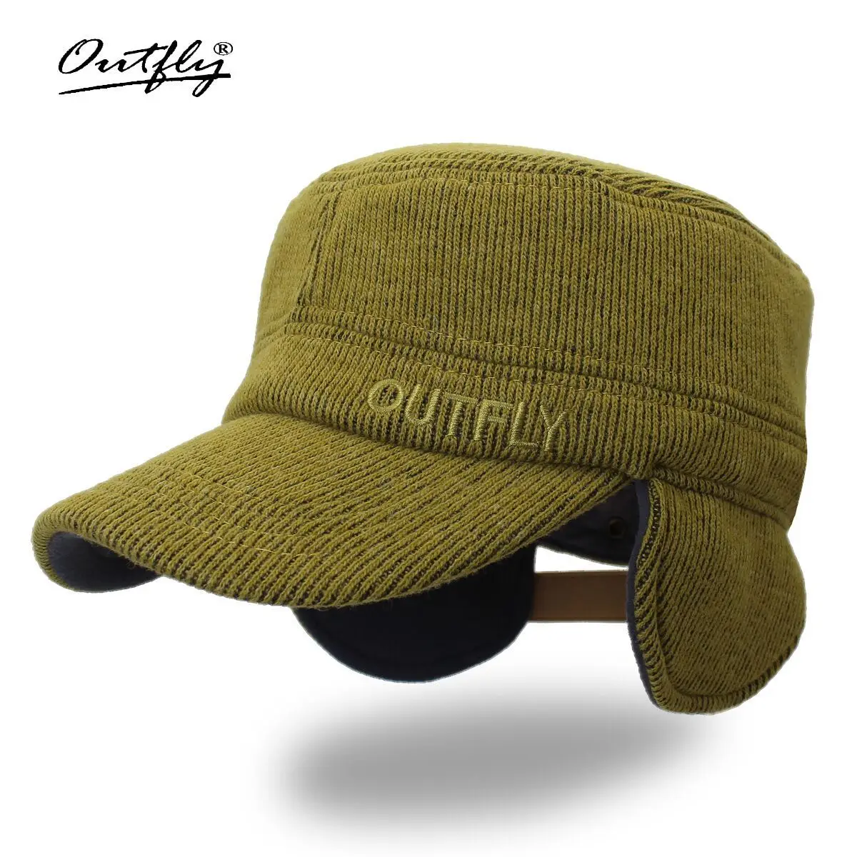 

Outfly Corduroy Warm Earmuffs Hat Winter Windproof Cold Children Sports Cap Skiing Dual Purpose Wool Hat