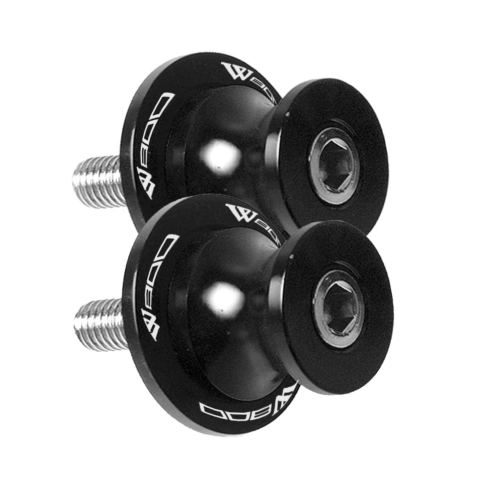 10 мм для Kawasaki W800/SE W800 2012- 2013 Мотоцикл с ЧПУ маятник Слайдеры Катушки Paddock стенд катушки поворотный рычаг - Цвет: 6MM Black