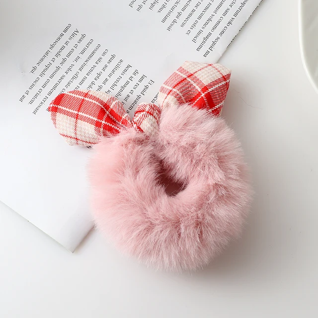 New Cute animal rabbit ear hair ring female rubber band elastic hair bands Korean headwear children hair Accessories ornaments style-5