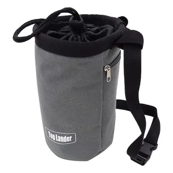 

Storage Pocket Gym Zipper Pouch Adjustable Strap Bouldering Magnesium Powder Large Capacity Rock Climbing Chalk Bag