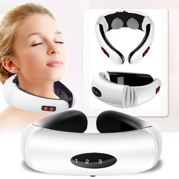 

Electric Massager for Neck Pulse Back 6 Modes Power Control Far Infrared Heating Pain Relief Tool Health Care Massage Relaxation