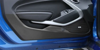 

Accessories For Chevrolet Camaro 2016 - 2019 Door Protective Pad Kick Pad Molding Kit Trim 2 Pcs Colorful Interior Refit Kit