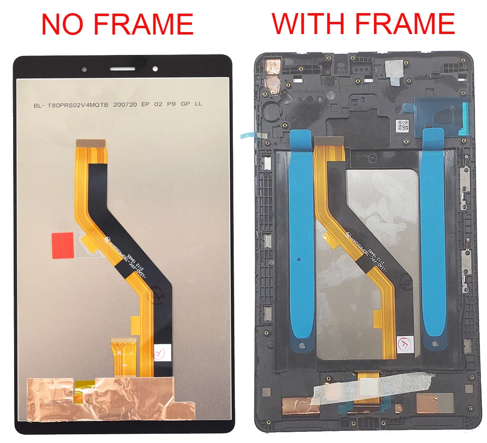 Tela Touch Display Lcd Original Digitalizador Montagem de Vidro Mais Moldura para Samsung Tab a 8.0 2022 T290 T295 Sm-t290 Painéis e LCDs p/ tablet - Imagem 2