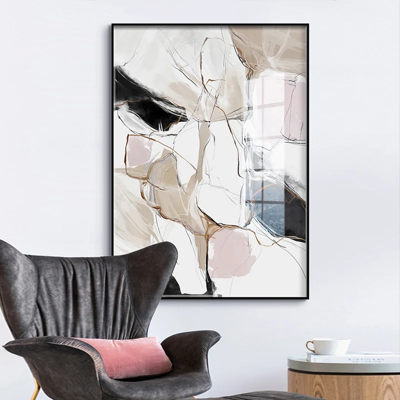 Modern-Abstract-Beautiful-Colorful-pink-Canvas-Painting-Wall-Art-for-living-room-Nordic-Print-Scandi