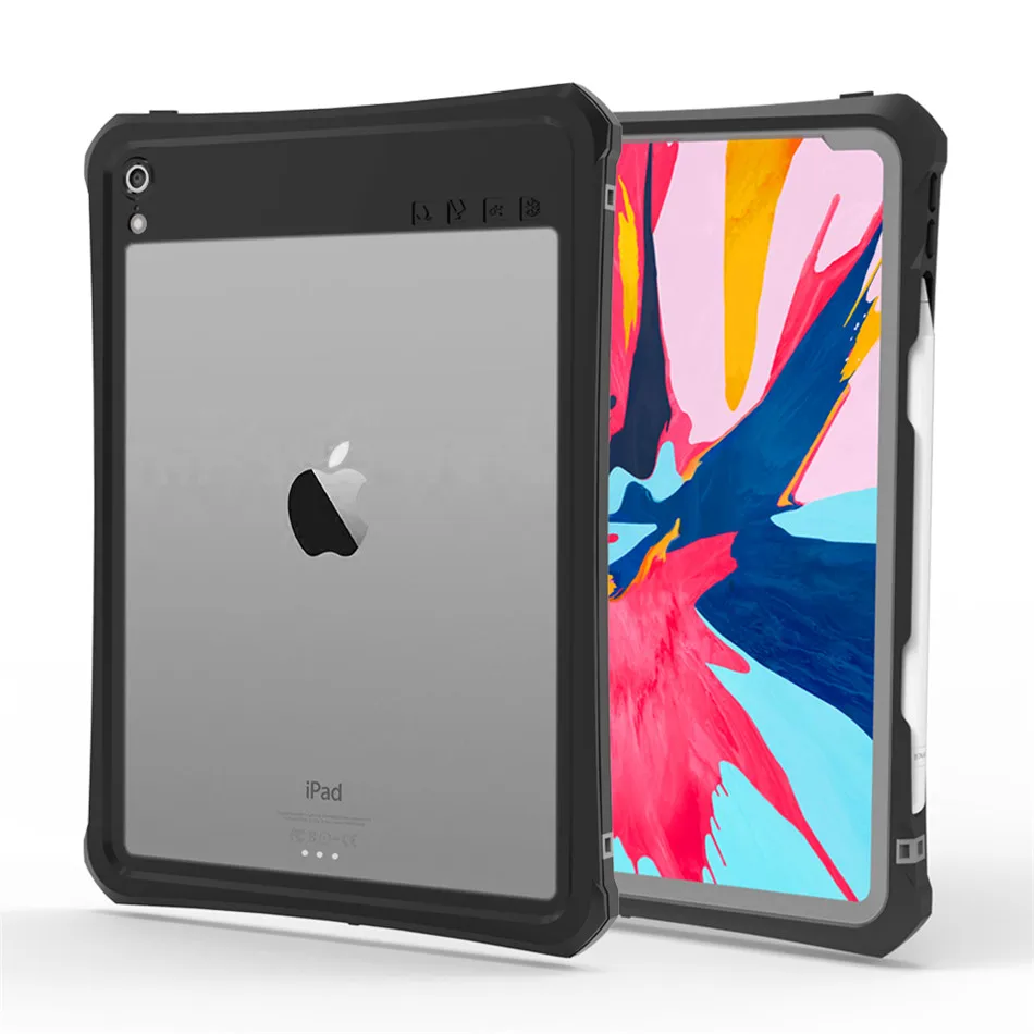 Case For iPad Pro 11 Cover Funda For iPad Pro 11 inch A1980 Kids Safe Shockproof Armor cover KickStand+ Shoulder Strap