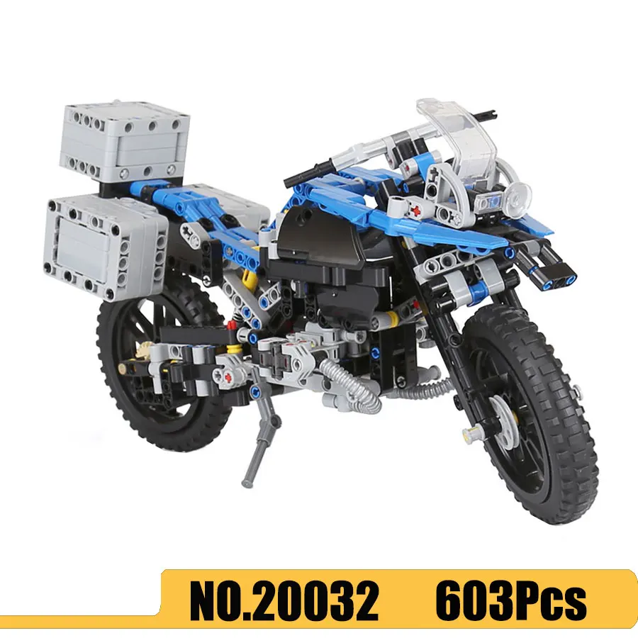 20032 Совместимость DECOOL 3369 Technic серии R 1200 GS Приключения внедорожные мотоциклы