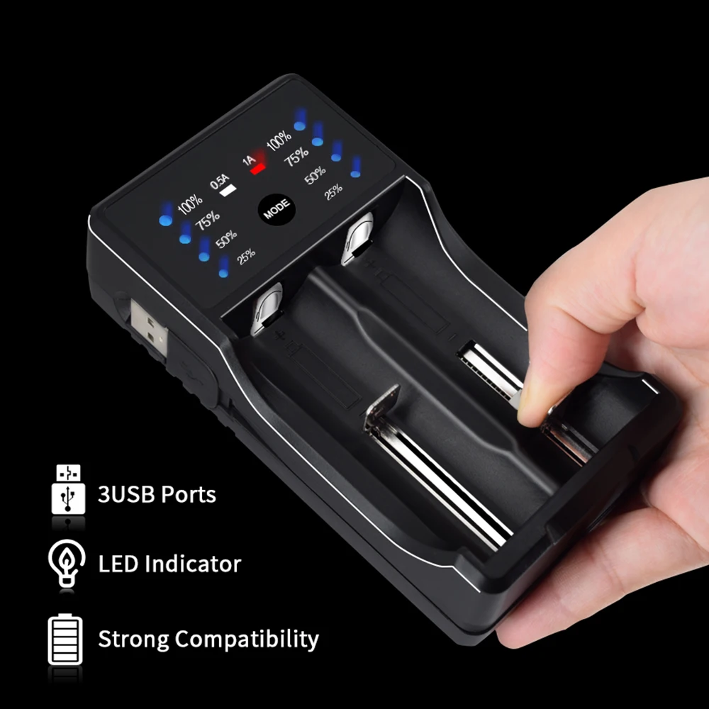 

PALO 18650 14500 battery charger intelligent LED display for 1.2V nimh nicd AA AAA C SC battery 3.7V li-ion rechargeable battery