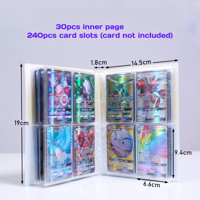 240Pcs Pokemon 25Th Anniversary Celebration Card Album Book Vmax Game Card Holder Binder Anime Game Card Collection Toys Gift 5