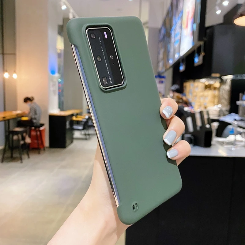 Fir Huawei P40 Pro P30 Lite P20 Pro Mate 40 Pro 30 Pro Plus Honor 20S 20 30S Pro Case Luxus Dënn Hard PC Frameless Case_voghion.com