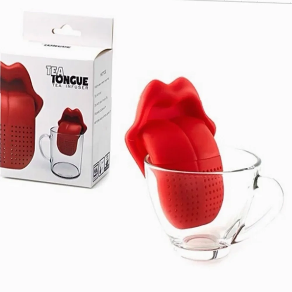 

Creative Tea Leaf Strainer Filter Reusable Silicone Strainer Filter