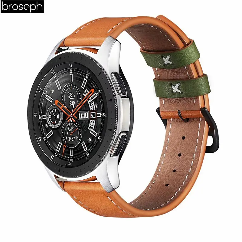 Ремешок для часов samsung gear S2 classic Sport 4 Band для Tic Watch 2 из мягкой натуральной кожи для Amazfit Bip Youth watch Bracelet