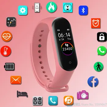 

NEW Wristband mens women Smart Watch phone Android IOS Blood Smartband music play control Pressure Monitor Heart Rate Smart band