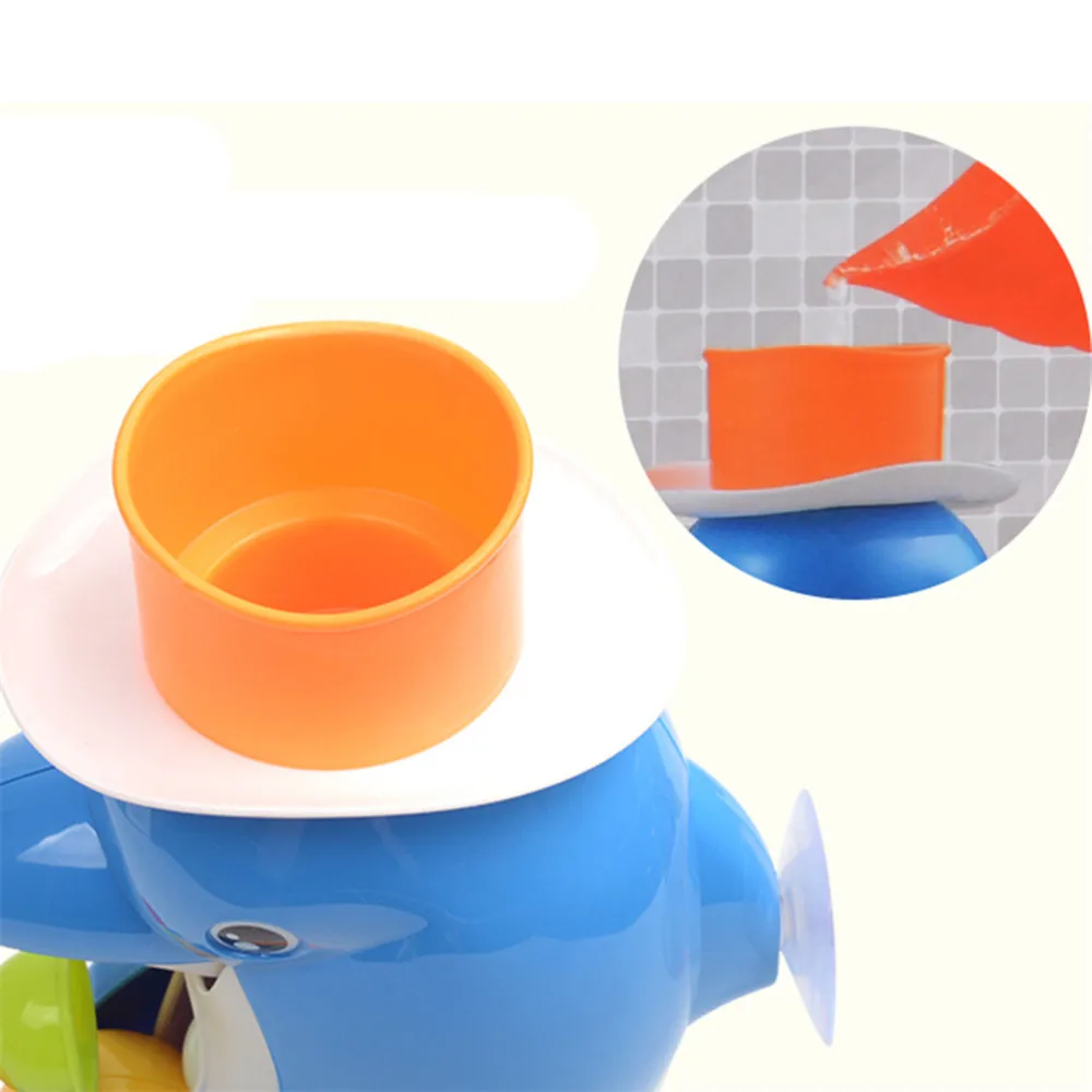 Игрушка для ванной душ водяное Колесо Детская ванна игра-головоломка утка брелок в виде дельфинов игрушка