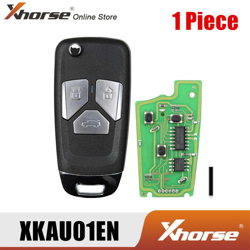 Xhorse XKAU01EN универсальный дистанционный ключ с 3 кнопками для Audi 1 шт.| |