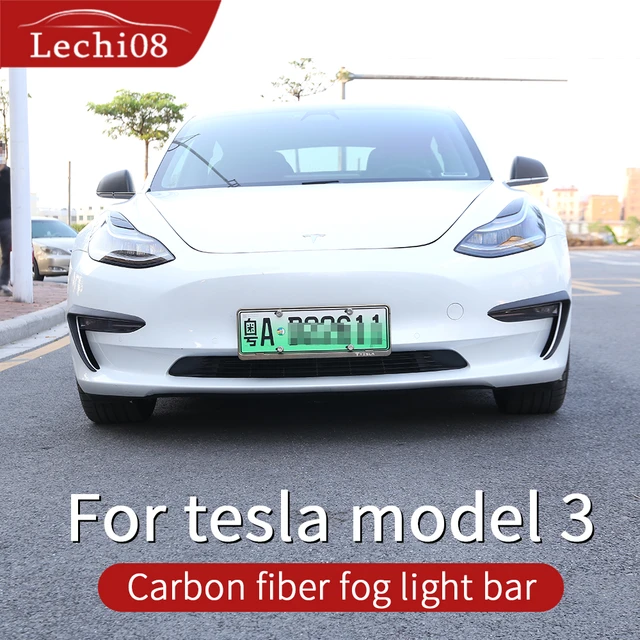 Front Frame For Tesla Model 3 Accessories/car 2016-2021accessories Model 3  Tesla Three Tesla Model 3 Carbon/accessoires Tesla 3 - Car Stickers -  AliExpress