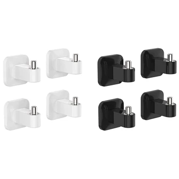 

Adhesive Hooks Towel Hook Wall Door Hanger, Heavy Duty Large Hooks Stick on Office Shower Bathroom Kitchen-4 Packs