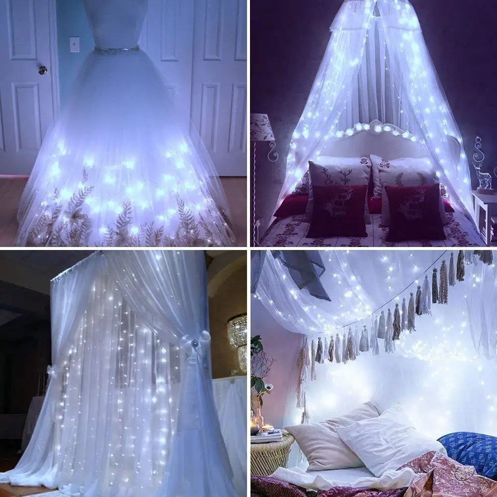 Christmas curtain LED string Fairy light New Year garland icicle 6*3M 3*3M led string For Xmas Wedding party Decoration Lighting