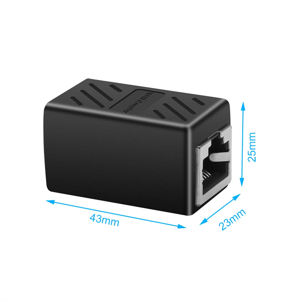 Разъем RJ45 переходник Мама мама сетевой адаптер LAN расширитель удлинитель Ethernet