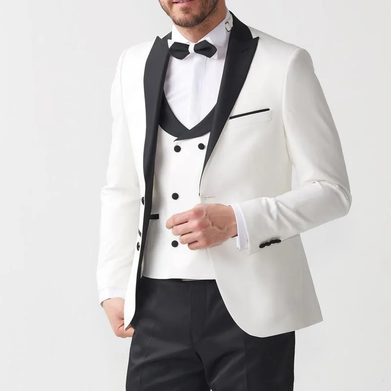 High-Quality-Two-Button-Groomsmen-Peak-Lapel-Groom-Tuxedos-Men-Suits-Wedding-Prom-Best-Man-Blazer
