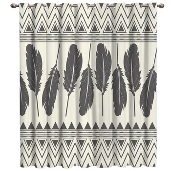 

Vintage Feathers Window Treatments Curtains Valance Window Blinds Living Room Bathroom Curtains Blackout Kitchen Outdoor Fabric