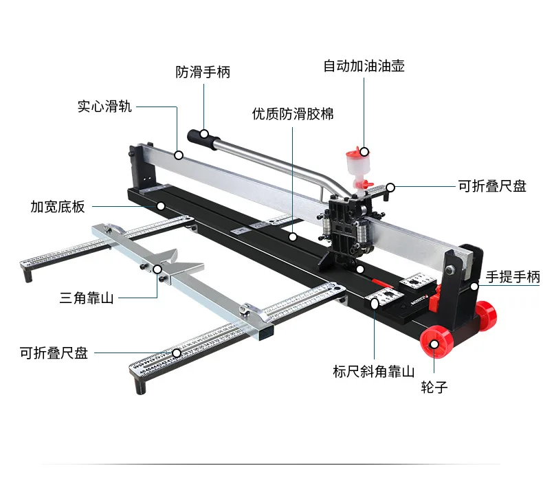 Ручной Плиткорез плитка толкающий нож 1000 лазерный резчик Высокоточный Ручной толкатель машина для резки плитки