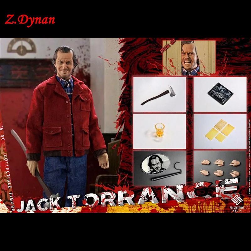 PRESENT TOYS PT-sp14 1/6 Scale Double Head Carving JACK TORRANCE Bad Killer Solider Movable Action Figure for Collection | Игрушки и