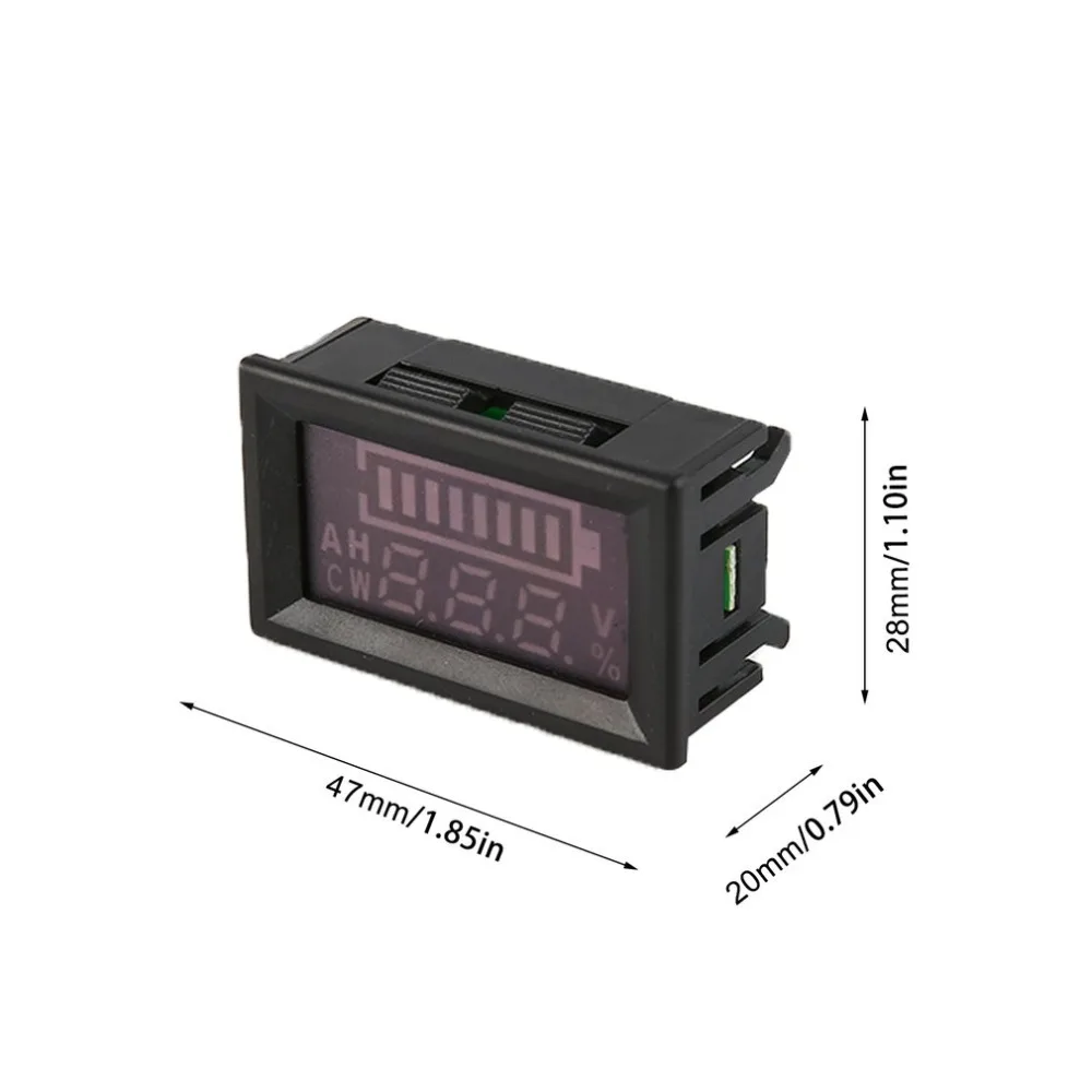 2 шт. 5-80 в светодиодный цифровой дисплей Панель батарея процент вольтметр Электрический измеритель напряжения мини Вольт тестер для авто автомобиль мотоцикл