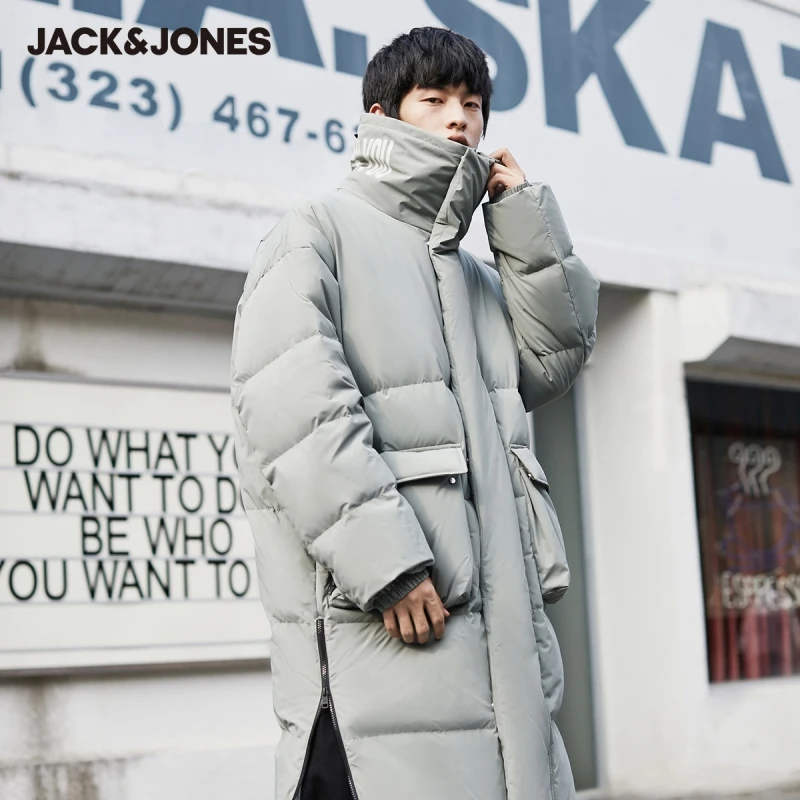 Loose fit Stand Collar White Duck Down 