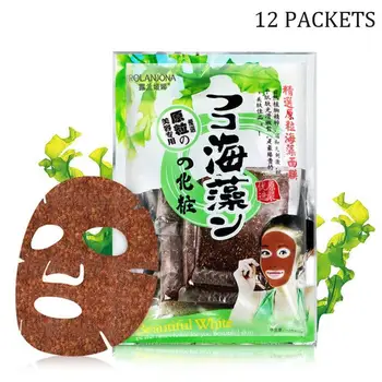 

12 Pcs Face Mask Seaweed Algae Powder Mask Algae Mask Moisturizing Whitening Moisturizing Face Mask Anti Acne Fade Spots