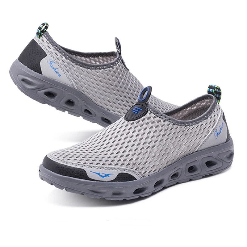 Мужская и Женская водонепроницаемая обувь, спортивная, быстросохнущая, босиком, для дайвинга, для серфинга, для плавания, для прогулок, пляжная обувь - Цвет: light gray