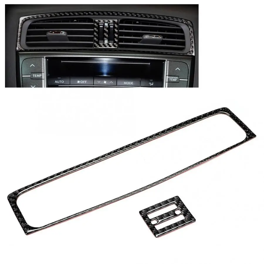 Подходит для Lexus IS250 300 350C Vent Панель накладка вентиляционные крышки отделкой 2006 2007 2008 2009 2010 2011 2012 углеродного волокна стайлинга автомобилей