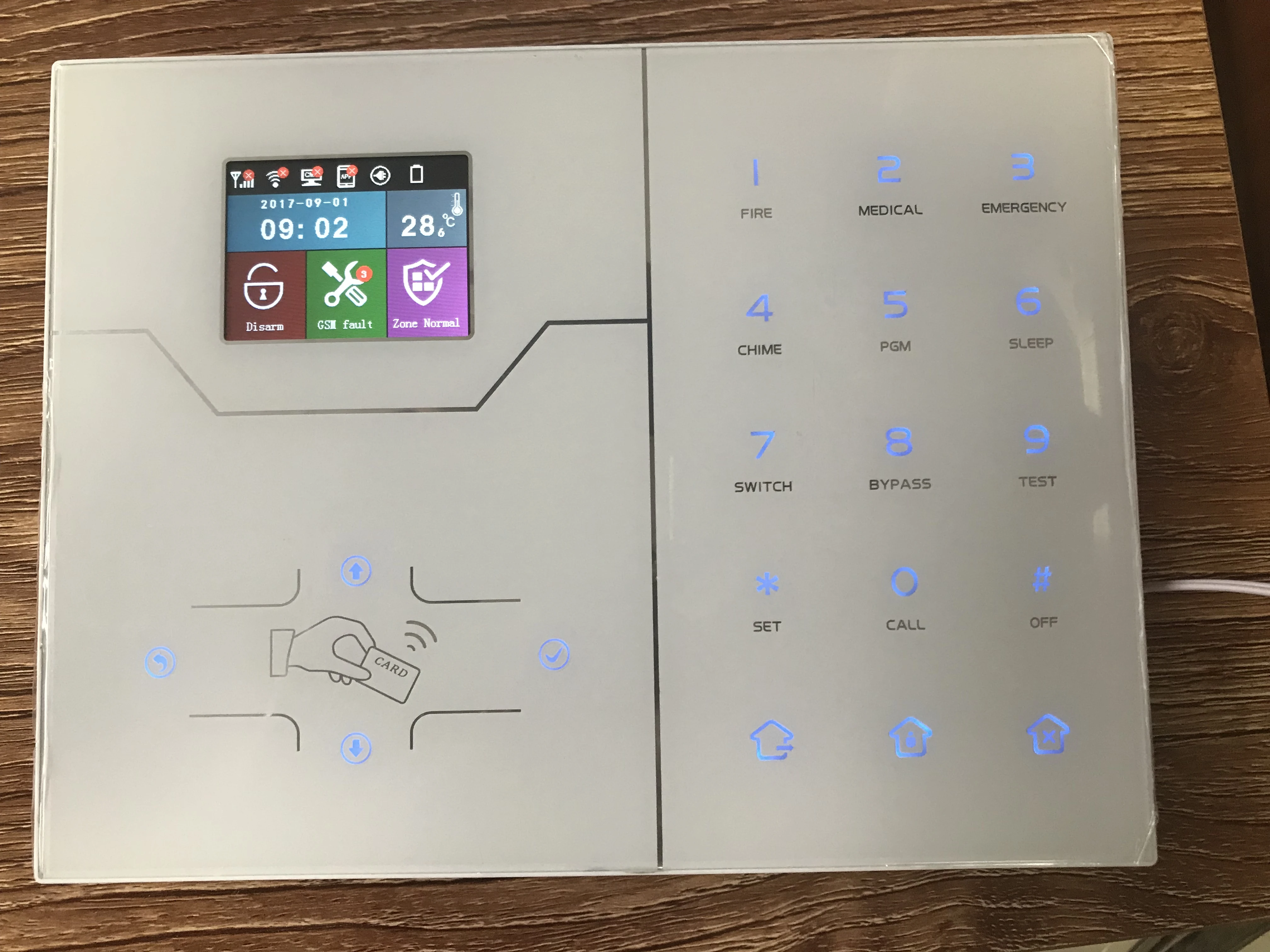 Акция Цена HA-VGW Wifi сигнализация GSM Умный дом Охранная сигнализация с текстовым меню сигнализация с тачскрином система