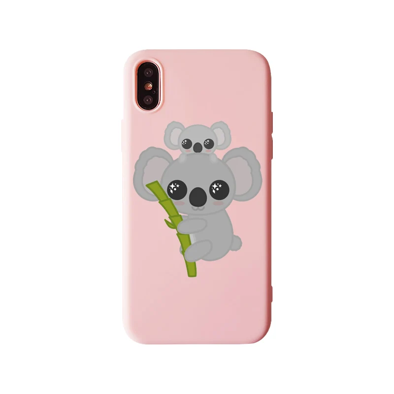 Животное Спящая ленивая коала Мягкий силиконовый чехол для iPhone 11 11Pro 5 5S 6 6S 7 8 Plus SE X 10 XS MAX XR чехол для телефона - Цвет: TPU
