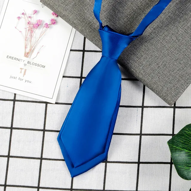 Necktie Polyester Men's Women's Shirts Student School Uniform Career Simple Double Layer Short Small Tie Classic Trendy Gifts A6203