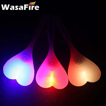 

2020 New Bike Light Cycling Balls Tail Waterproof 3 Modes Silicone Bicycle Taillight Heart Shape Led Rear Lights With Battery