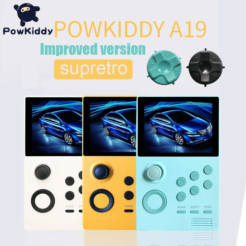 POWKIDDY A19 Pandora's Box Android supretro handheld game console IPS screen built-in 3000+games 30 3D games WiFi download