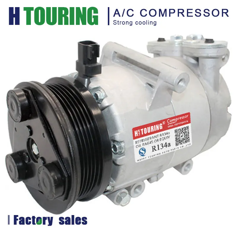 

For Volvo S40 II MS V50 MW C30 1.8 2.0 2.4 VS16 AC Compressor 3M5H19497BC 6M5H19D629AD 351113971 1333042 1490495 1428475 1368905