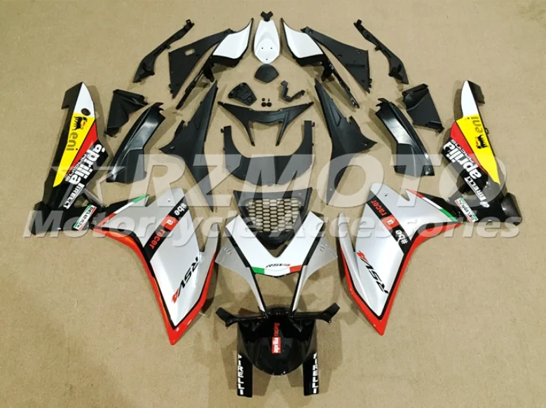 Литьевая форма, набор обтекателей ABS, подходит для Aprilia RSV4 1000 2009- 09 10 11 12 13 14, на заказ,, красный, серебристый