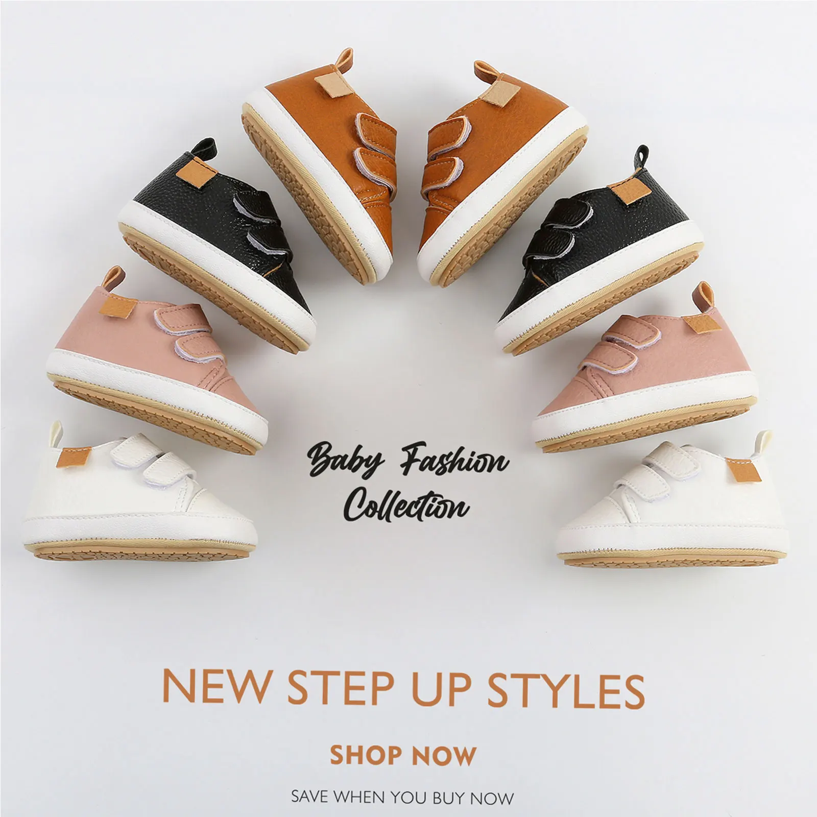 -01-21 Lioraitiin 0-18M Newborn Infant Baby Girl Boy Shoes Soft Breathable Leather Solid Shaalow Buckle Strap Casual Shoes