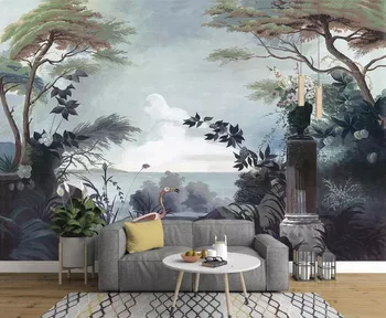 

CJSIR European-style Hand-painted Wallpaper Medieval Rainforest Mural TV Background Wall Home Decoration 3d Wallpaper Photos